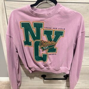H&M Purple Graphic Sweatshirt